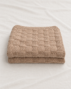 Manta bebé 100% Alpaca Algodón Tejida a Mano | Duna