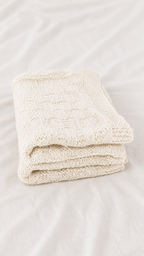 Manta bebé 100% Baby Alpaca Tejida a Mano | Alba
