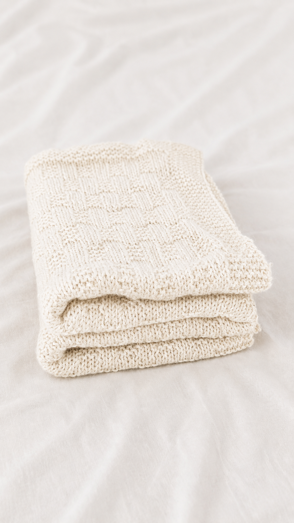 Manta bebé 100% Baby Alpaca Tejida a Mano | Alba