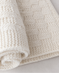 Manta bebé 100% Baby Alpaca Tejida a Mano | Alba